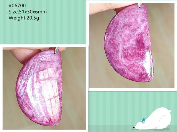 Red Ruby Zoisite Pendant-ToShay.org