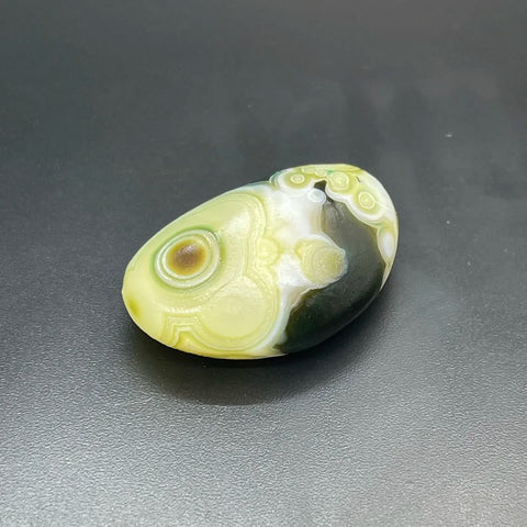Green Gobi Flower Eye Agate-ToShay.org