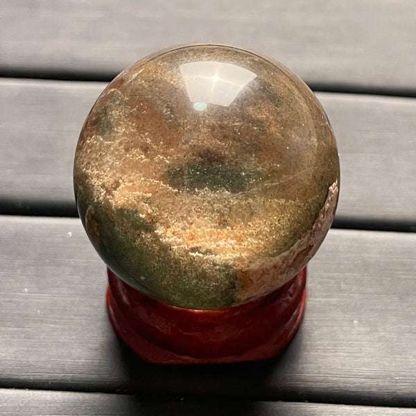 Green Phantom Quartz Ball-ToShay.org