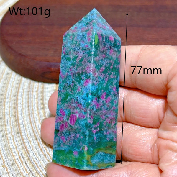 Green Ruby Kyanite Tower-ToShay.org