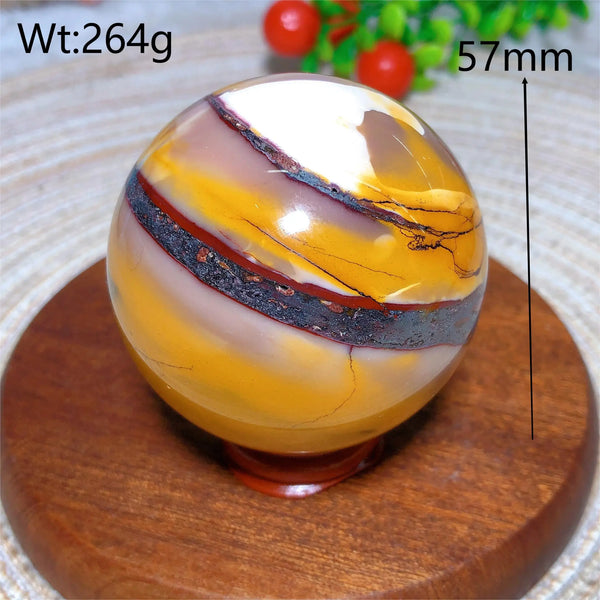 Yellow Mookaite Ball-ToShay.org