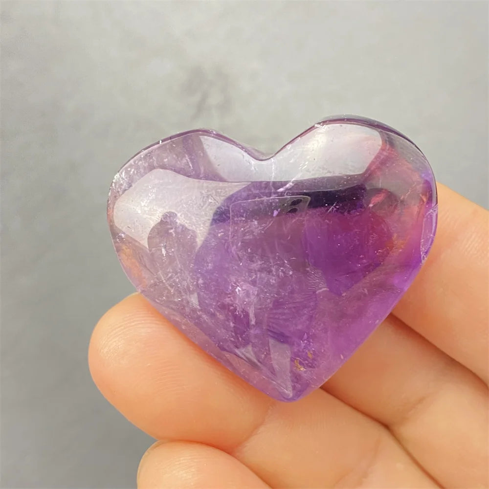 Purple Amethyst Hearts-ToShay.org