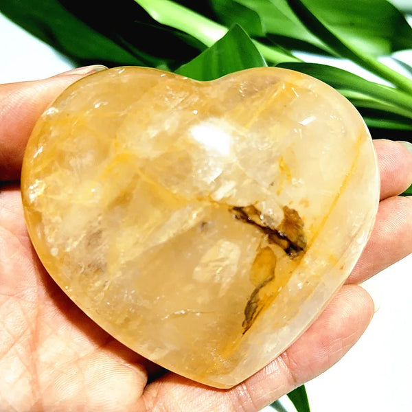 Yellow Blood Quartz Heart-ToShay.org