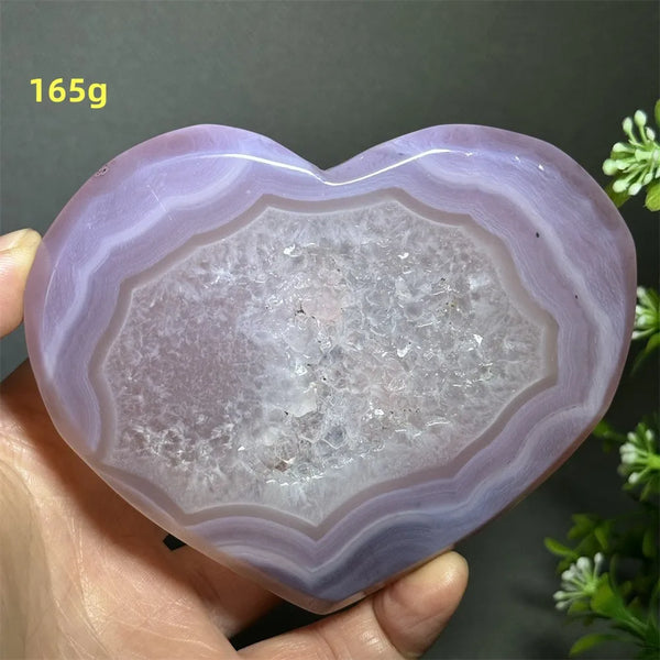 Pink Agate Geode Heart-ToShay.org