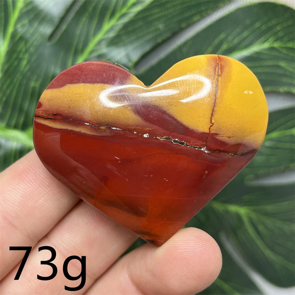 Yellow Mookaite Hearts-ToShay.org