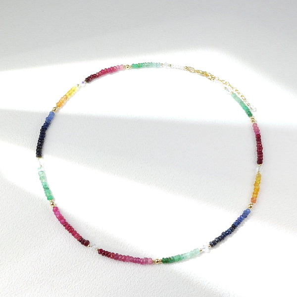 Rainbow Crystal Necklace-ToShay.org