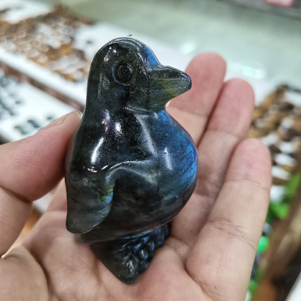 Blue Labradorite Penguin-ToShay.org