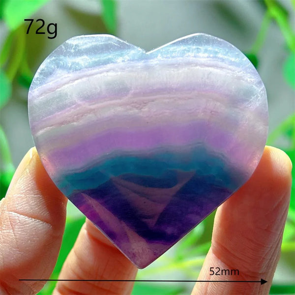 Rainbow Fluorite Heart-ToShay.org