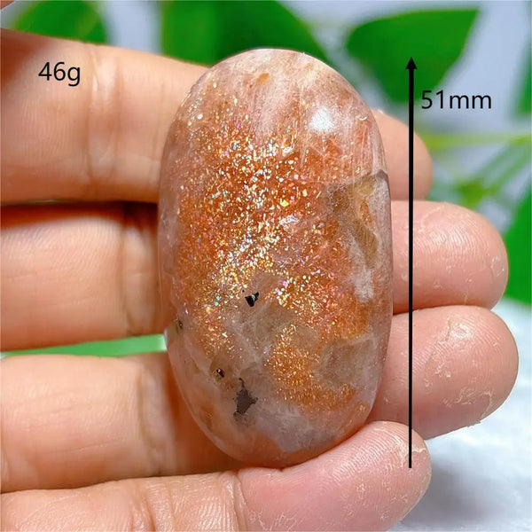 Gold Sunstone Palm Stone-ToShay.org