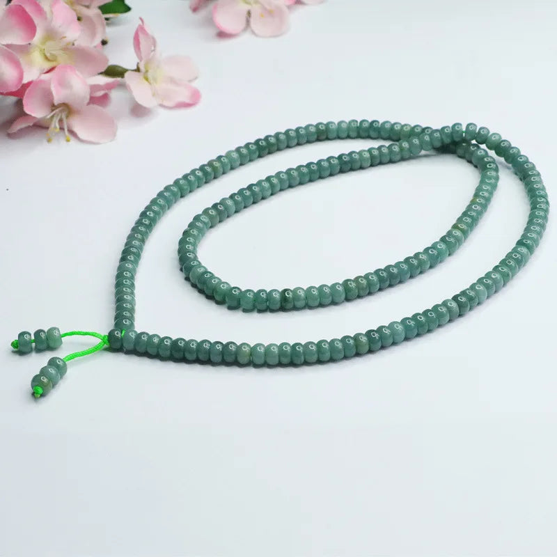 Green Jade Bead Mala-ToShay.org