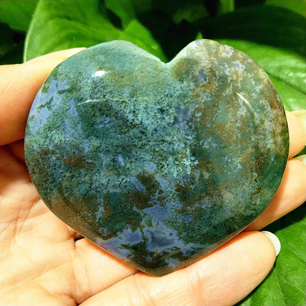 Green Moss Agate Heart-ToShay.org