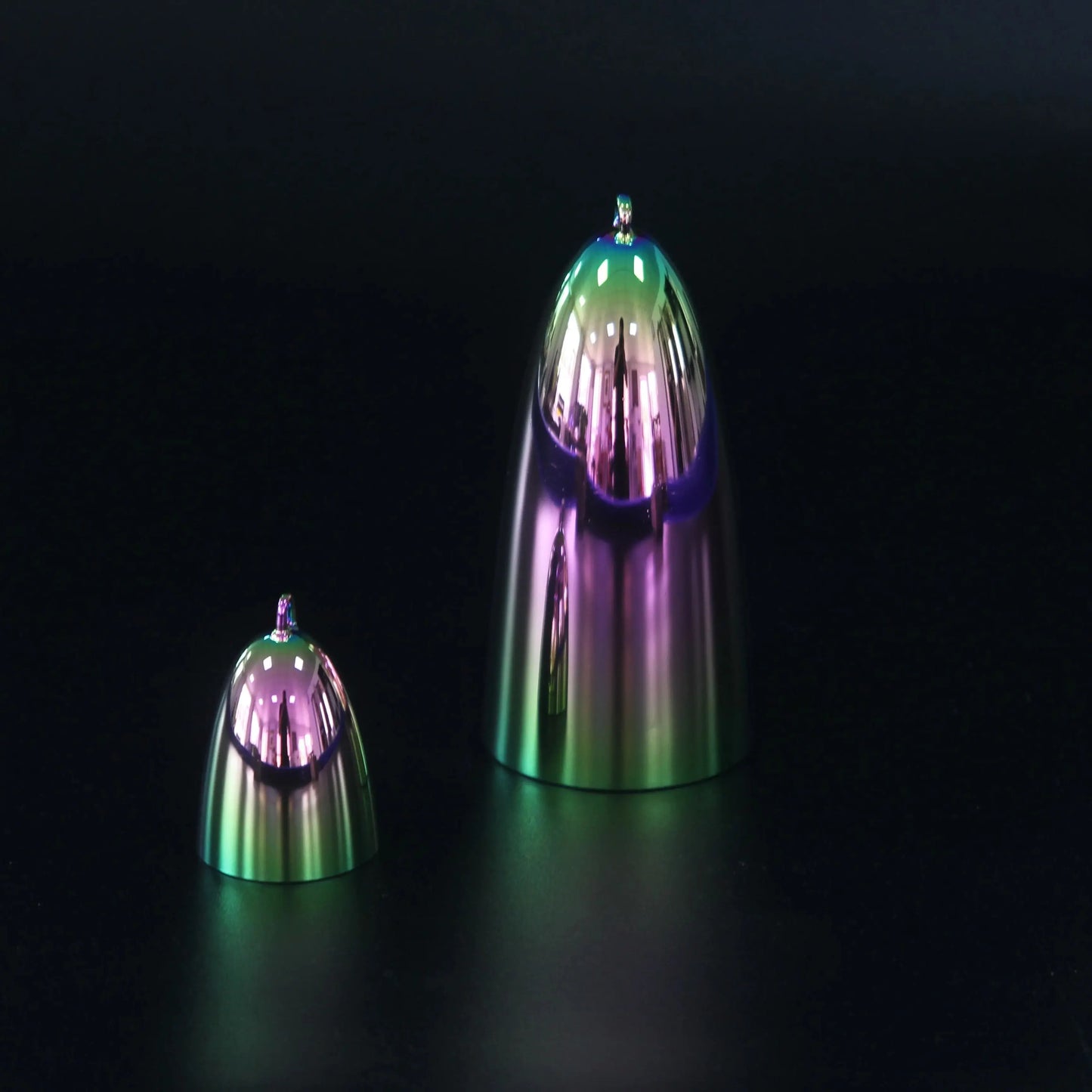 Purple Green Crystal Singing Bell-ToShay.org