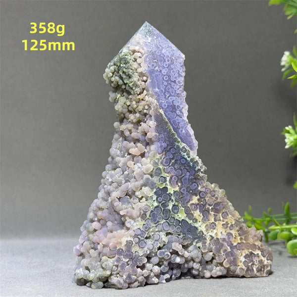 Purple Grape Agate Tower-ToShay.org