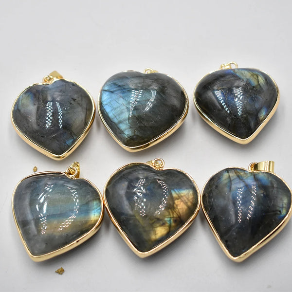 Blue Labrador Heart Pendants-ToShay.org