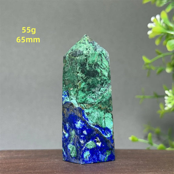 Blue Azurite Wand-ToShay.org