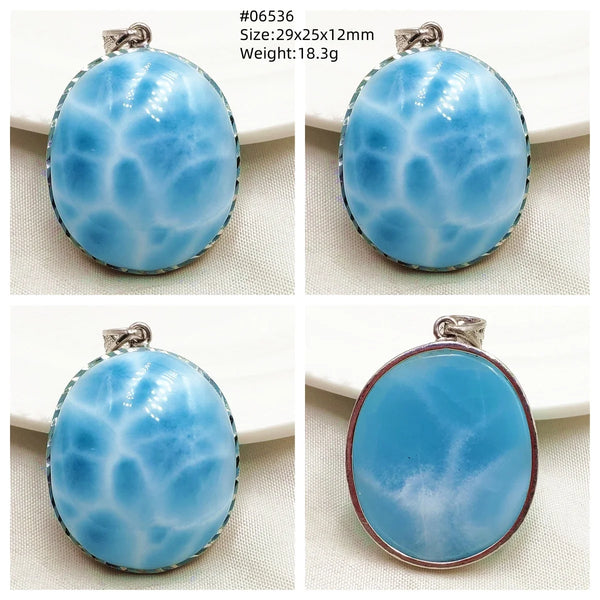 Blue Larimar Pendant-ToShay.org