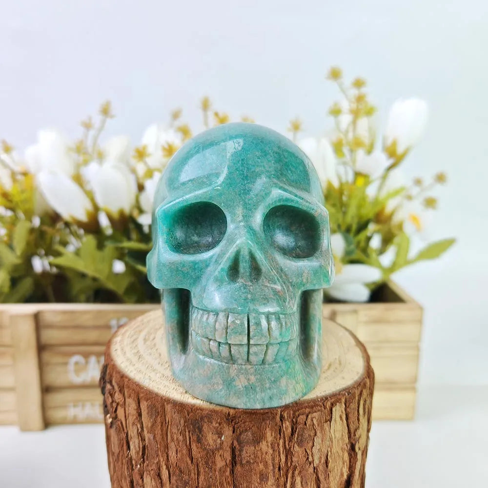 Green Amazonite Skull-ToShay.org