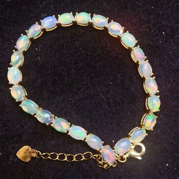 White Opal Bracelet-ToShay.org