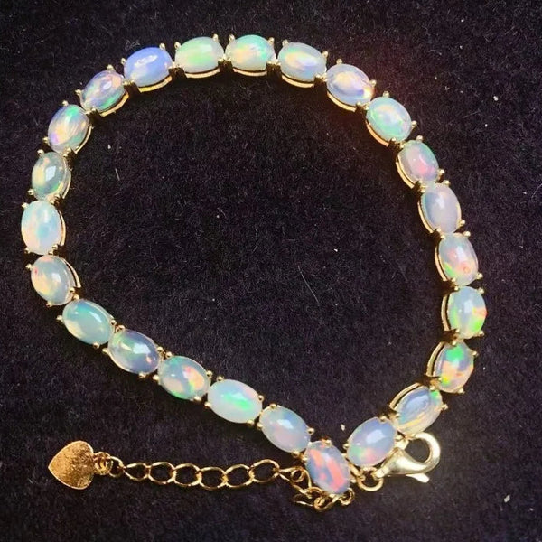 White Opal Bracelet-ToShay.org