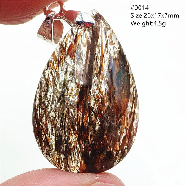 Gold Rutilated Quartz Pendant-ToShay.org