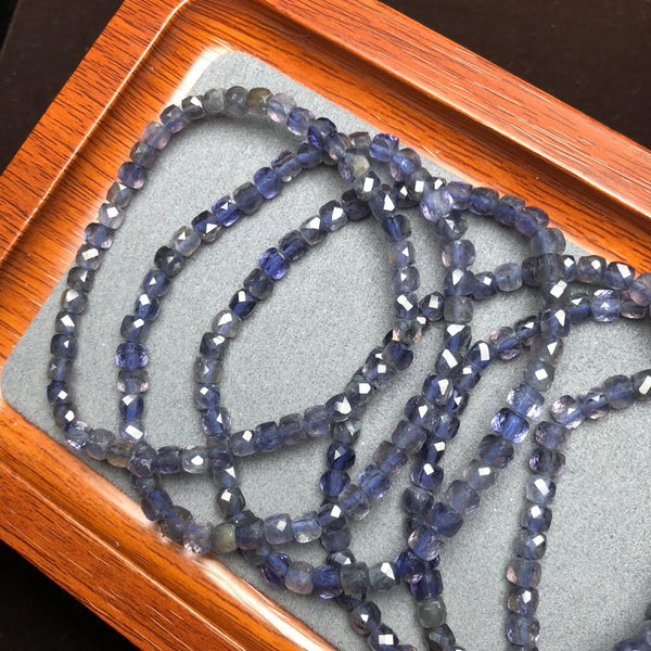 Blue Cordierite Lolite Bracelet-ToShay.org