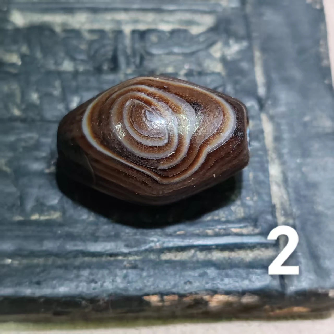 Tibetan Agate Dzi Bead-ToShay.org