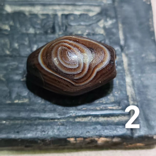Tibetan Agate Dzi Bead-ToShay.org