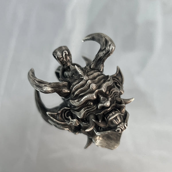 Silver Prajna Warrior Pendant-ToShay.org