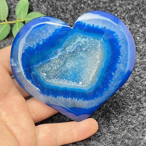 Blue Agate Geode Heart-ToShay.org