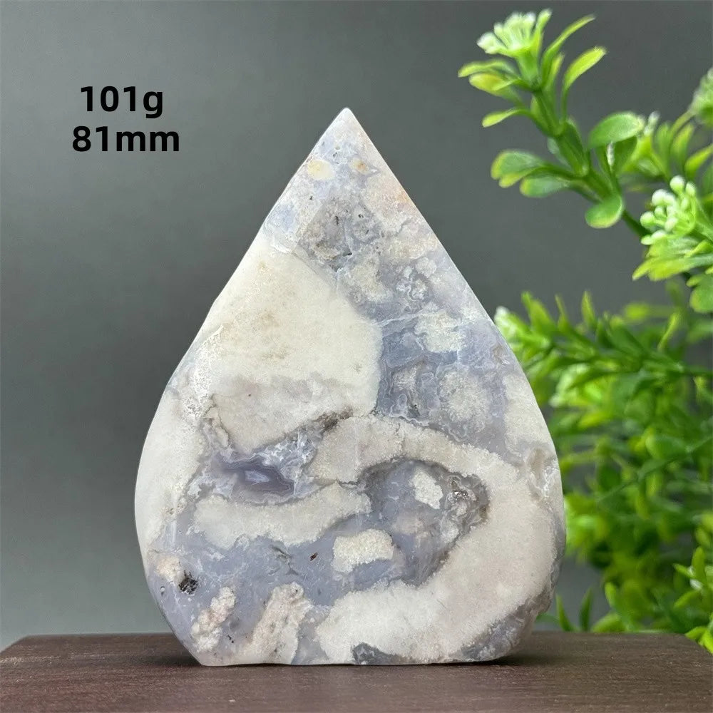 Blue Cherry Blossom Agate Torch-ToShay.org