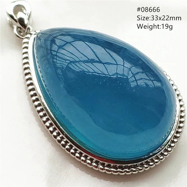 Blue Aquamarine Pendant-ToShay.org
