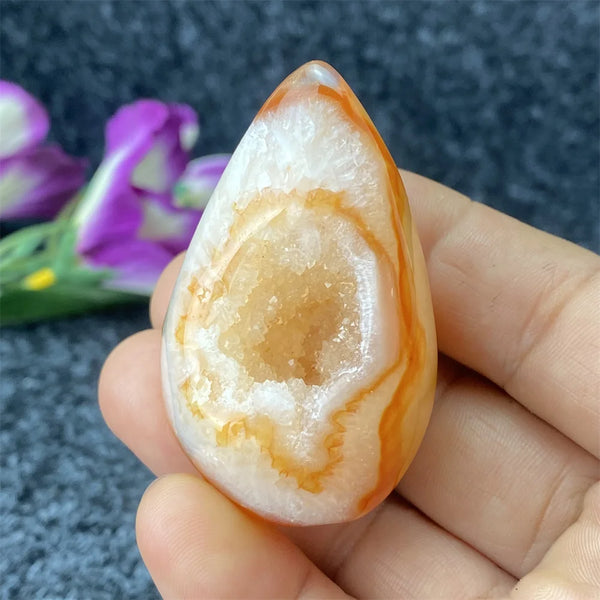 Red Agate Geode Crystal Egg-ToShay.org