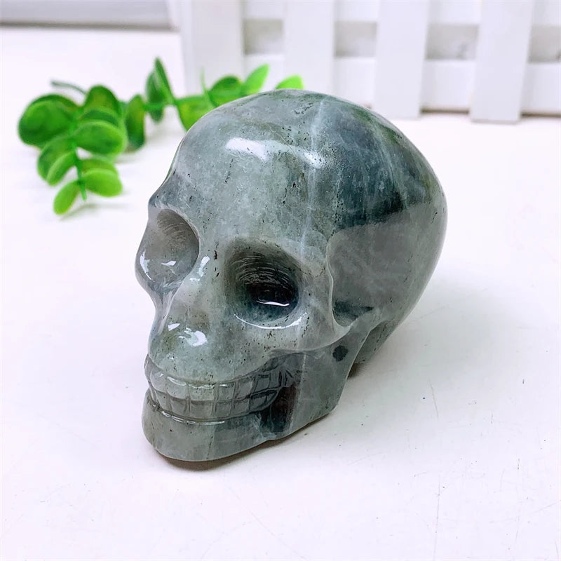 Grey Labradorite Skull-ToShay.org