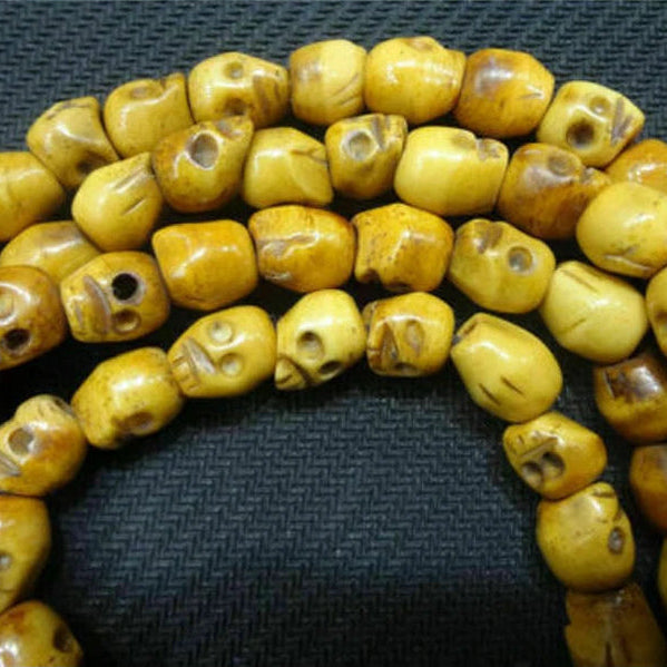 Tibetan Bone Skull Bead Mala-ToShay.org