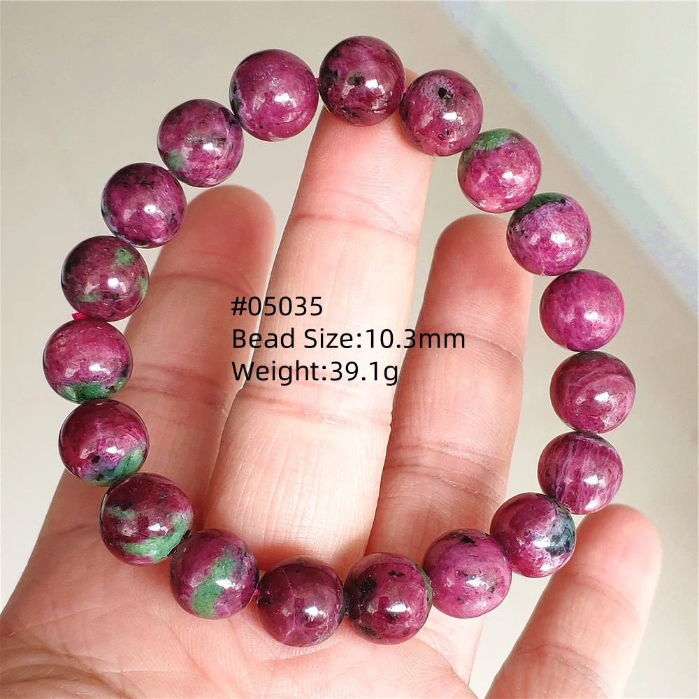 Red Ruby Zoisite Bracelet-ToShay.org