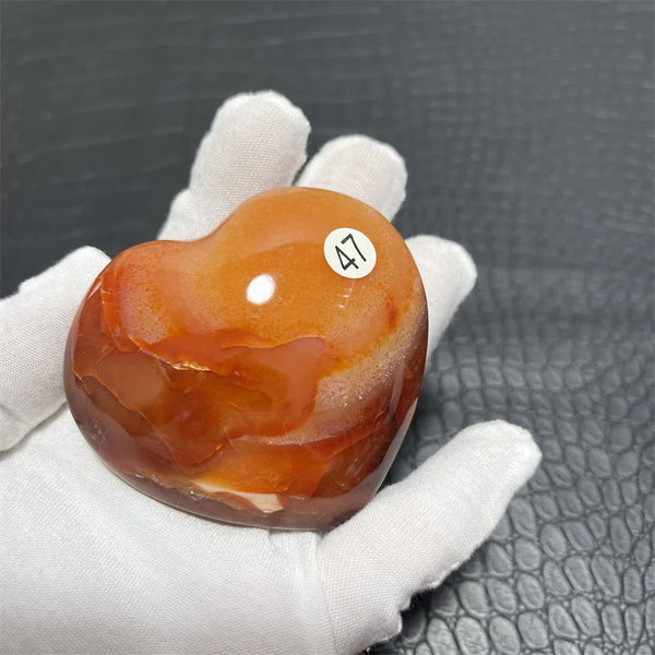 Orange Carnelian Heart-ToShay.org