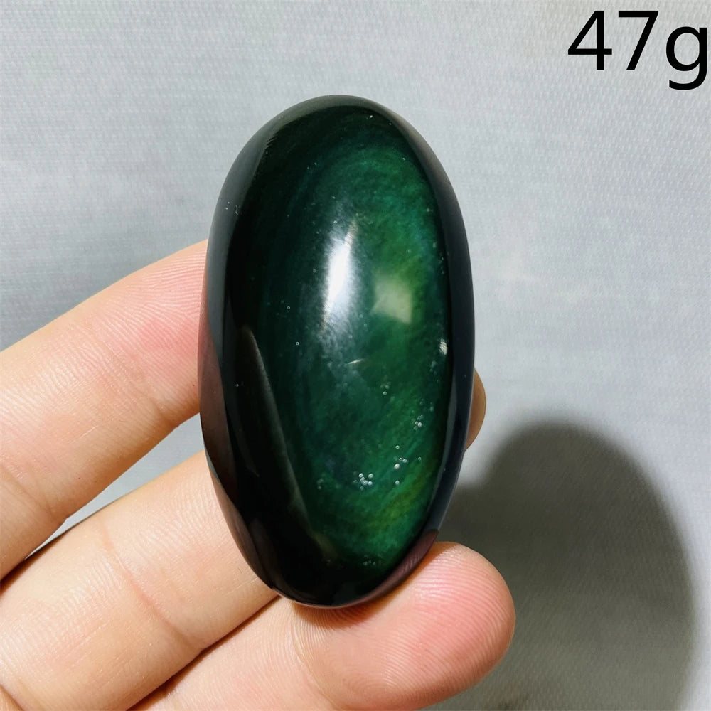 Rainbow Obsidian Palm Stone-ToShay.org