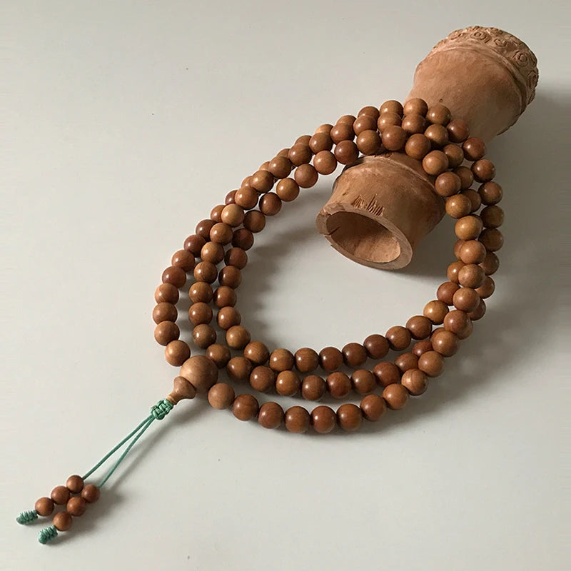 Brown Sandalwood Buddha Beads-ToShay.org