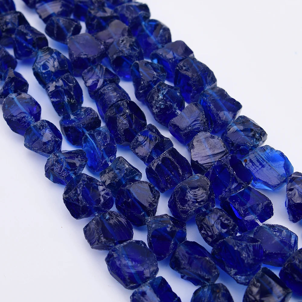 Blue Crystal Nugget Beads-ToShay.org