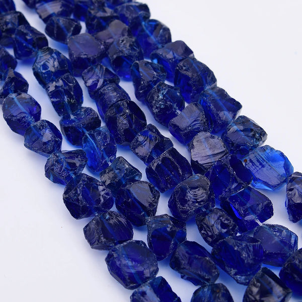 Blue Crystal Nugget Beads-ToShay.org