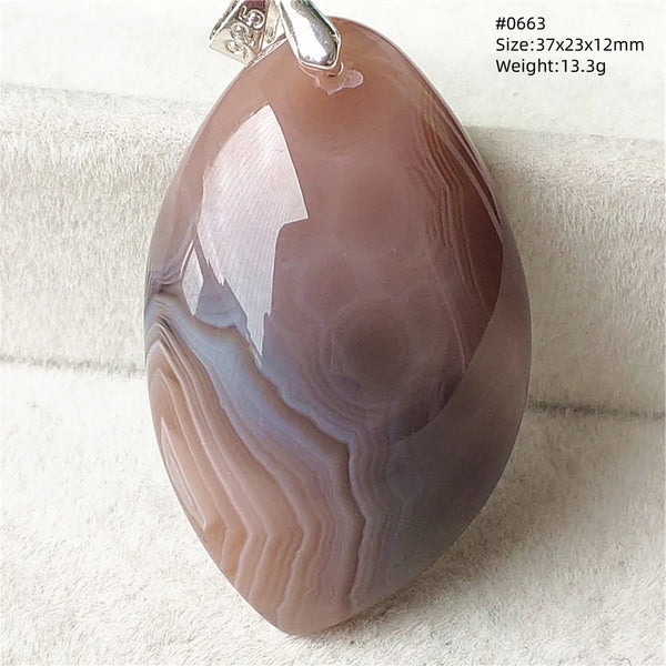 Grey Lace Agate Pendant-ToShay.org
