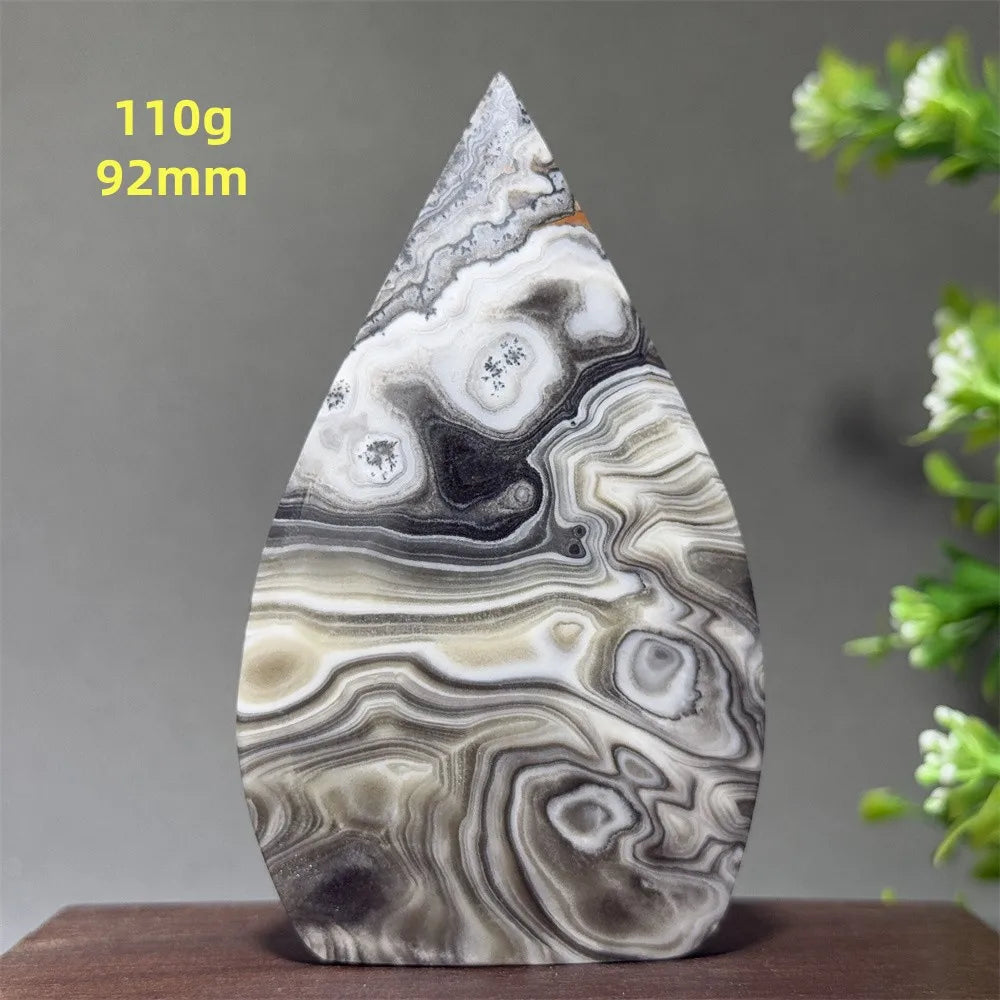 Grey Striped Agate Torch-ToShay.org