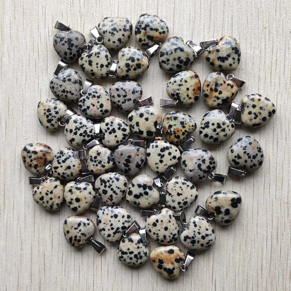 Mixed Crystal Heart Pendants-ToShay.org