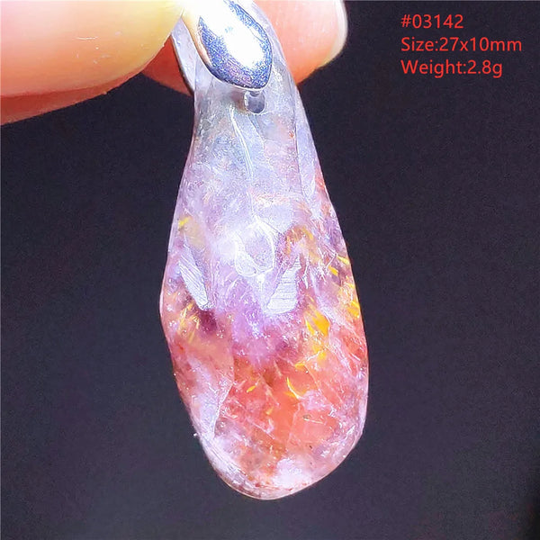 Purple Cacoxenite Auralite Pendant-ToShay.org