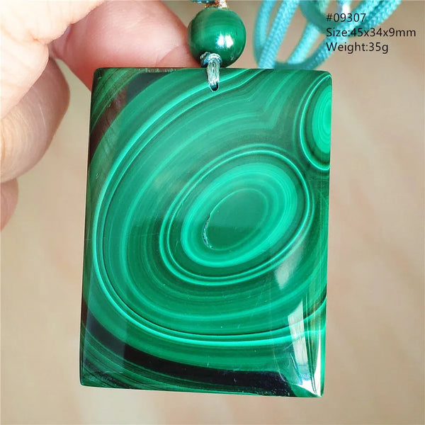 Green Malachite Chrysocolla Pendant-ToShay.org