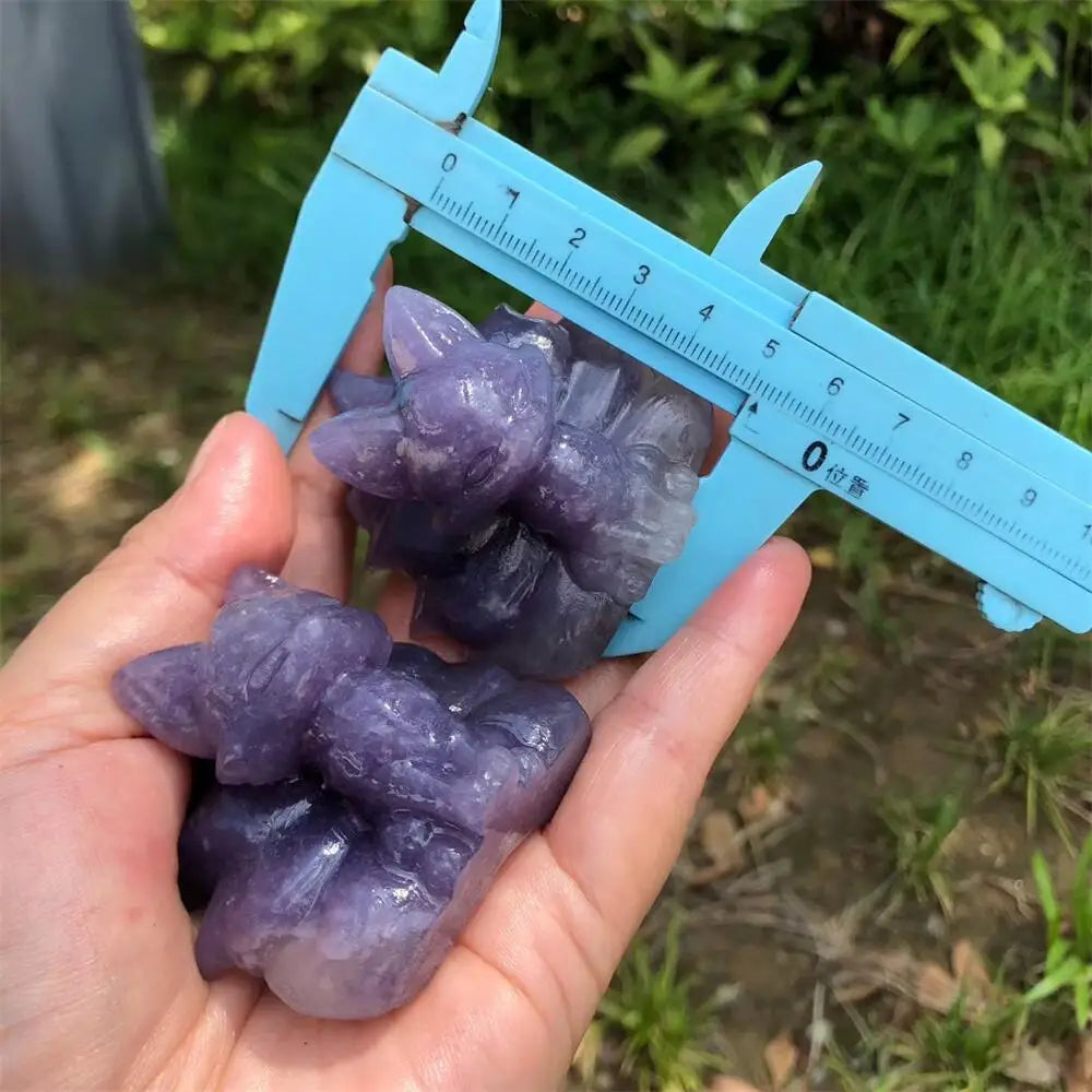 Purple Mica Nine Tailed Fox-ToShay.org