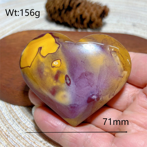 Yellow Mookaite Hearts-ToShay.org