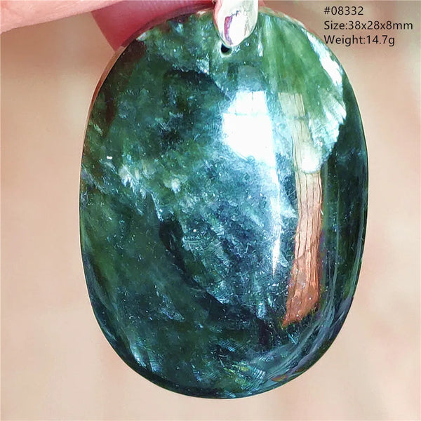 Green Seraphinite Pendant-ToShay.org