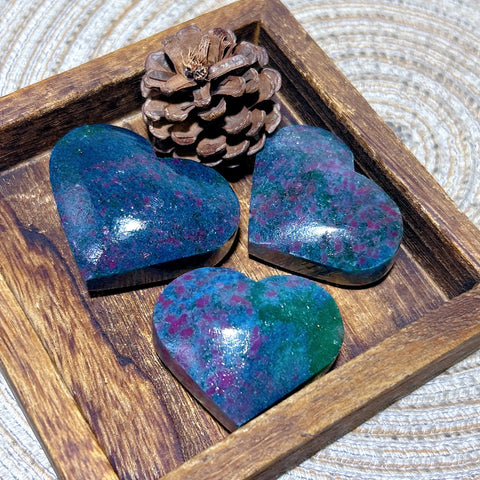 Blue Ruby Kyanite Heart-ToShay.org