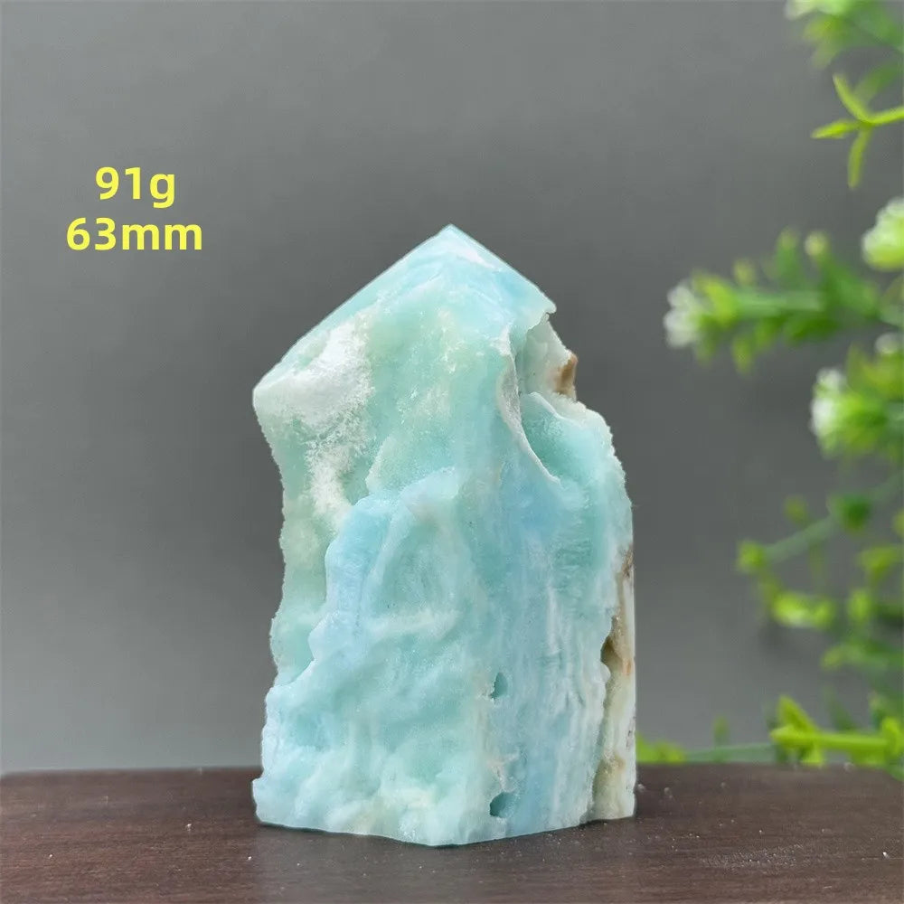 Blue Heteropolar Quartz Tower-ToShay.org